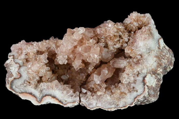Pink Amethyst Geode Section - Argentina #134763